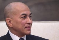 Norodom Sihamoni (foto kkc/CNN Indonesia/AFP Photo/ Freud Dufour)
