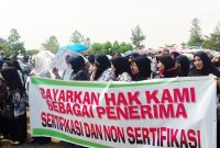 Guru demo dana sertifikasi (foto kkc)