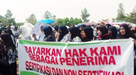 Guru demo dana sertifikasi (foto kkc)