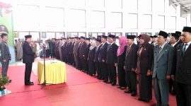 Sejumlah pejabat administrator dan pengawas yang dilantik Senin (23/1/2017)