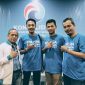 Ketua DPD Partai Gelora Kuansing Wahyu Diputra dan Sekretaris Herri Arwandi diapit Ketua DPW Gelora Riau Nurdin SE,Ak dan Sekretaris Iskandar S.Si (foto dokumentasi)