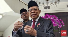 Wakil Presiden Ma’ruf Amin. (CNN Indonesia/ Priska Sari Pratiwi).