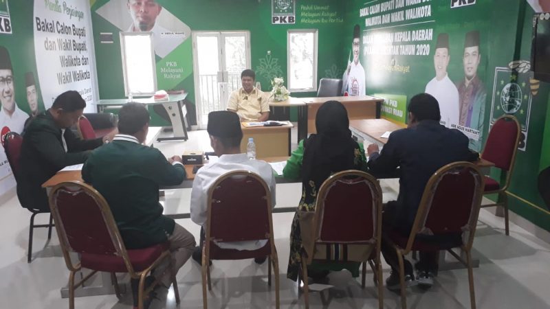 Andi Putra menjalani proses fit and proper test di DPW PKB Riau (Foto Istimewa)