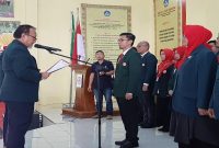 Wakil Ketua IDI Wiayah Riau, DR dr Syamsul Bahri SPOG saat melantik IDI Cabang Kuantan Singingi beberapa pekan lampau (Foto KuansingKita)