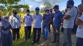 Bupati Mursini meninjau Poskowas di perbatasan Kuansing- Dhmasraya, Sumbar (Foto Jubir Covid 19)