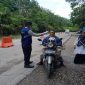 Pemeriksaan di,pintu masuk wilayah Kuansing (Foto Isitimewa) 