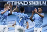 The Citizen tekuk Liverpool 4-0 (Foto AP/Dave Thompson)