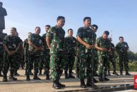 Panglima TNI Marsekal Hadi Tjahjanto melakukan mutasi terhadap 181 perwira tinggi (CNN Indonesia/ Tiara Sutari)