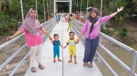 Jembatan Bukit Kauman, Kecamatan Kuantan Mudik (Foto Istimewa) 
