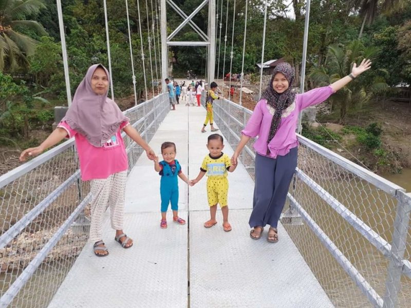 Jembatan Bukit Kauman, Kecamatan Kuantan Mudik (Foto Istimewa) 