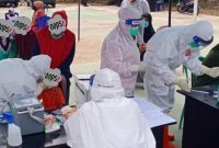 Swab massal di Desa Koto Lubukjambi (Foto medsos Suryani Syafri)
