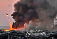 Peristiwa ledakan di Lebanon (Foto AFP)