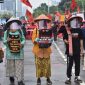 Aksi Petani Tolak Omnibus Law RUU Cipta Kerja di Depan Gedung DPR RI, Jakarta (16/7/2020).(DOK/Konsorsium Pembaruan Agraria ) 