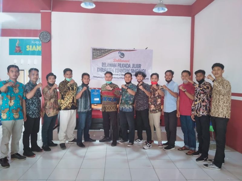 Relawan Pilkada Jujur  siap perangi pelanggaran dalam Pilkada Kuansing (Foto dok RPJ)