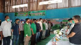 Pengukuhan Tim Pemenangan Bermitra Kecamatan Pangean (Foto dok Bermitra)