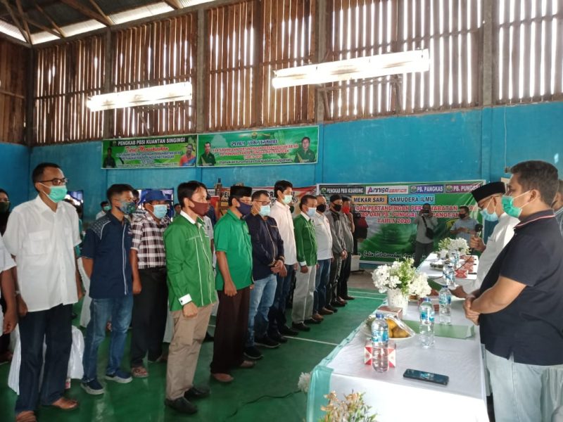 Pengukuhan Tim Pemenangan Bermitra Kecamatan Pangean (Foto dok Bermitra)