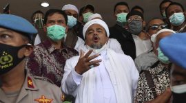 Habib Rizieq Shihab (Foto AP/Achmad Ibrahim)