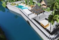 Maket objek wisata Air Panas Sungai Pinang (Istimewa)