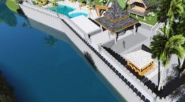 Maket objek wisata Air Panas Sungai Pinang (Istimewa)