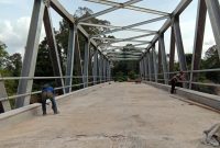 Jembatan melintasi Batang Ulo pada ruas jalan Saik - Koto Kombu (Foto dok PUPR)