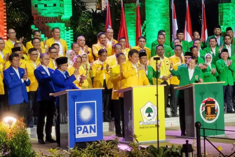KIB koalisi permanen PAN Golkar dan PPP (Foto Sindonews.com)