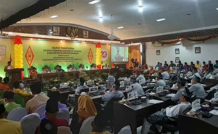 Paripurna DPRD Kuansing (Foto Dokumen DPRD Kuansing)