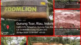 Aktivitas PETI di Gunung Toar (Foto Tempo Riau.com)